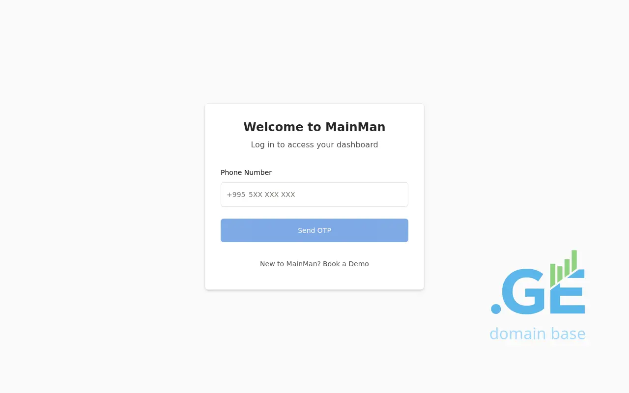 Screenshot of the site mainman.ge