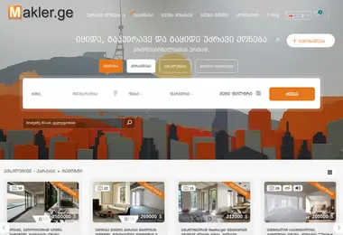 Screenshot of makler.ge