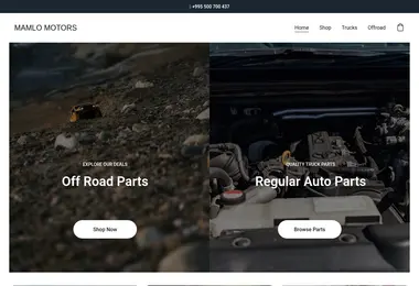 Screenshot of mamlomotors.ge