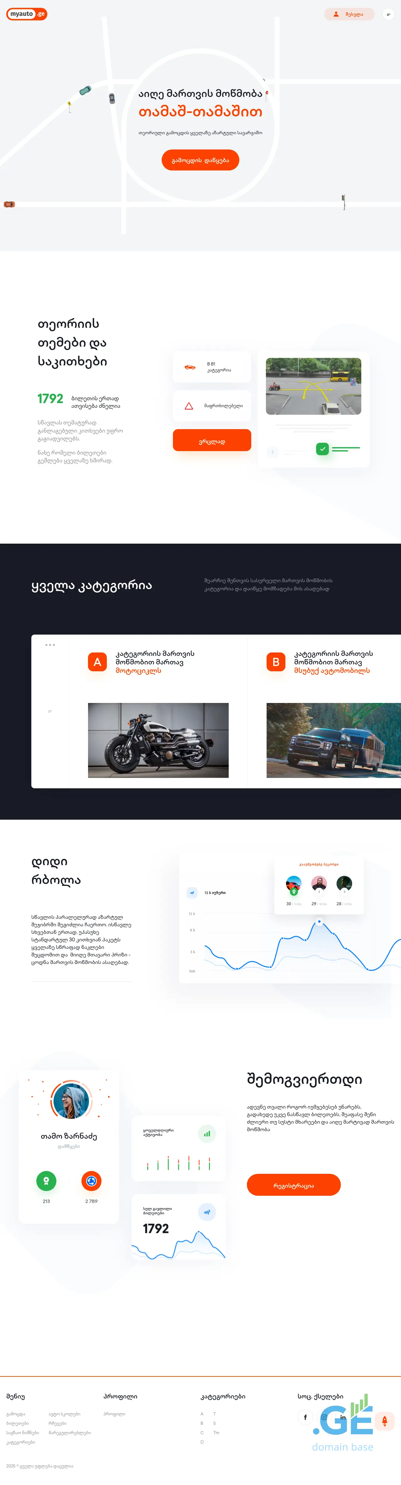Screenshot of the site martva.myauto.ge