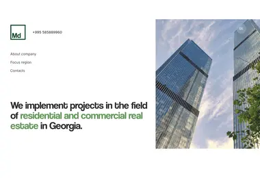 Screenshot of mdevelopment.ge