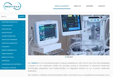 Screenshot of meditech.ge