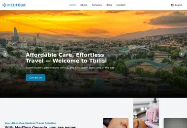 Screenshot of medtour.ge