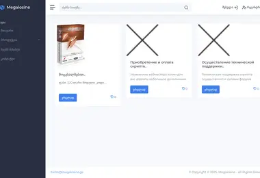 Screenshot of megalosine.ge