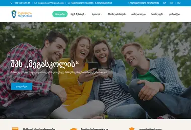 Screenshot of megaschool.ge