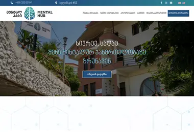 Screenshot of mentalhub.ge