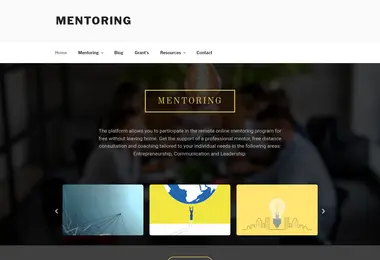 Screenshot of mentoring.ge