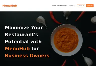 Screenshot of menuhub.ge