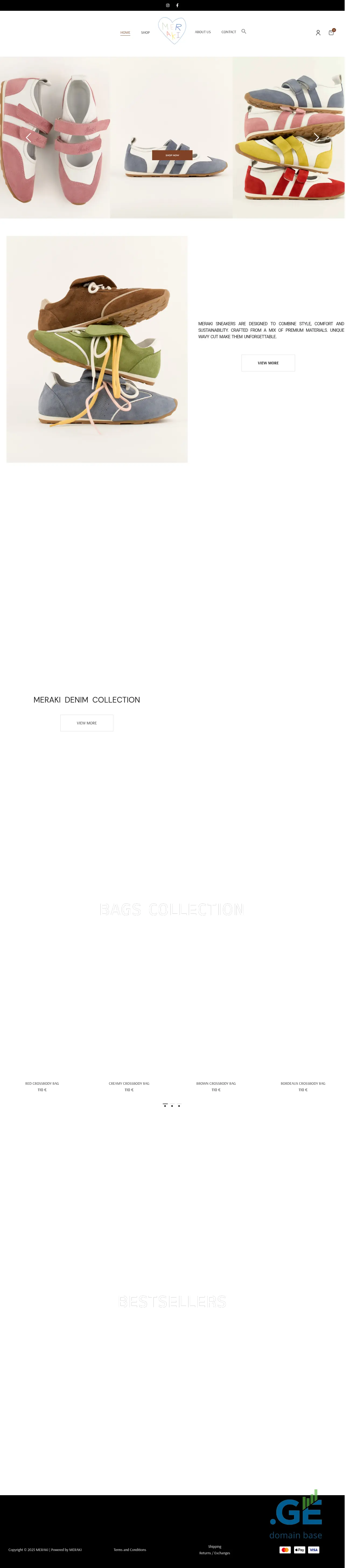 Screenshot of the site meraki.ge