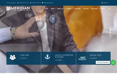 Screenshot of meridiani.ge