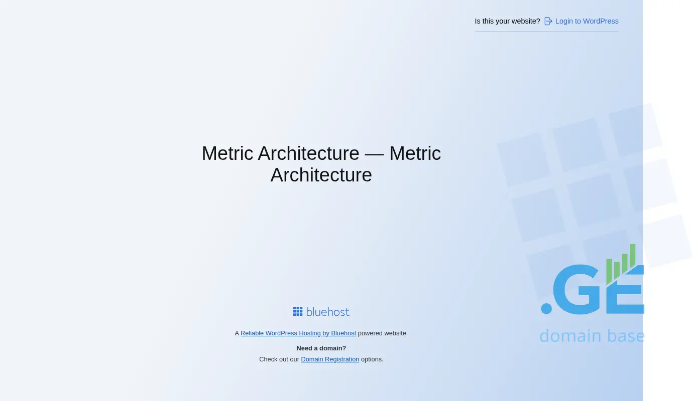 Screenshot of the site metric.com.ge