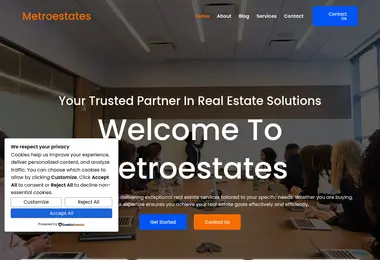 Screenshot of metroestates.ge