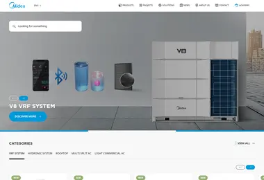 Screenshot of midea.com.ge