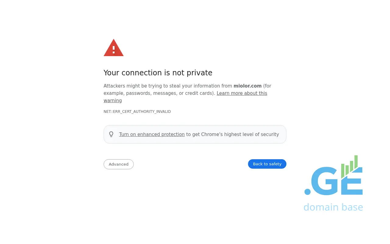 Screenshot of the site miolor.ge