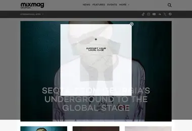 Screenshot of mixmag.ge