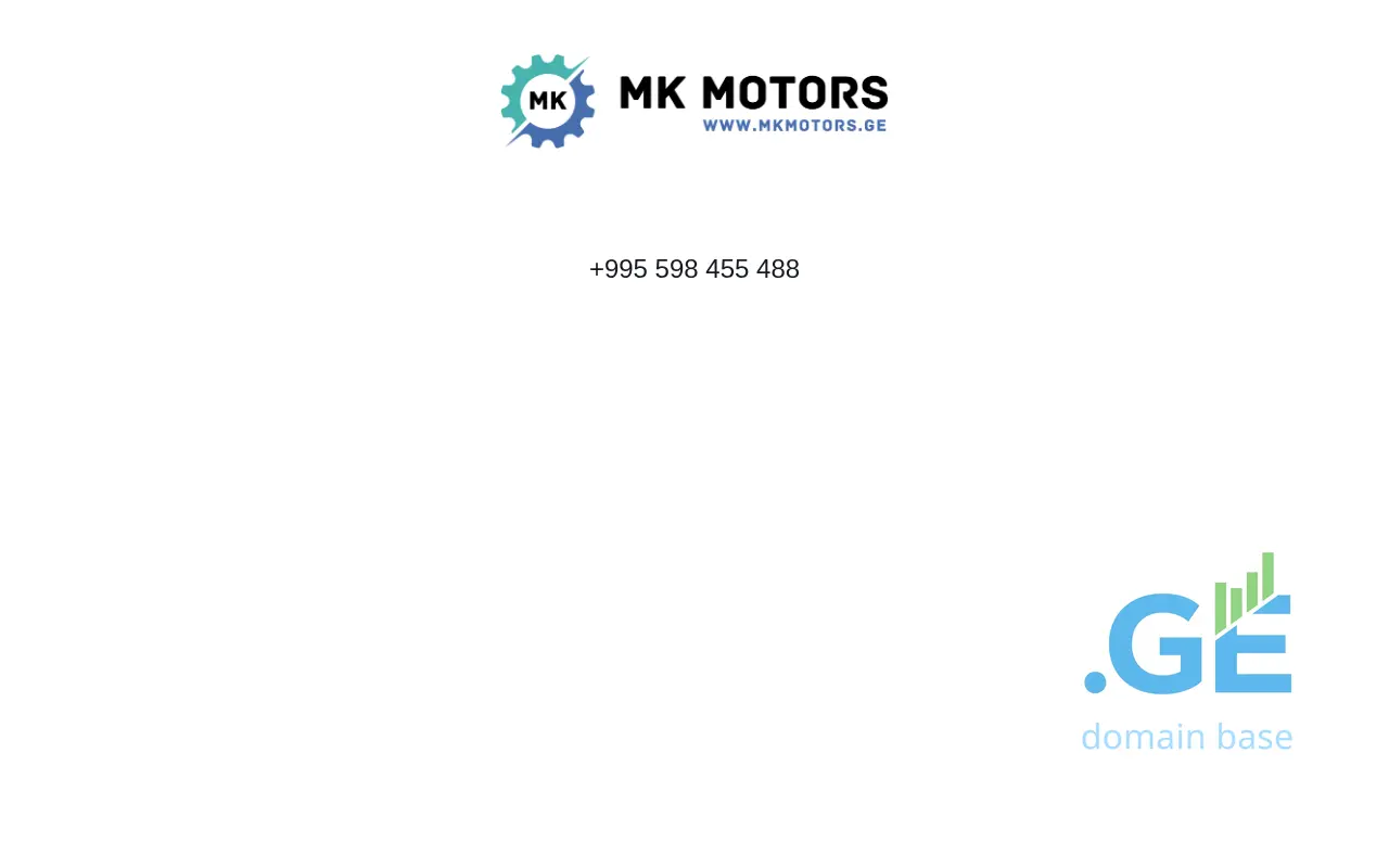 Screenshot of the site mkmotors.ge
