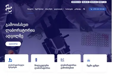 Screenshot of mlab.ge