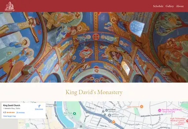 Screenshot of monastery.ge