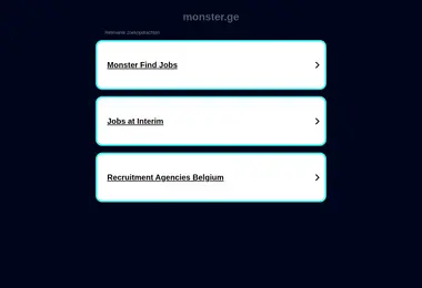 Screenshot of monster.ge