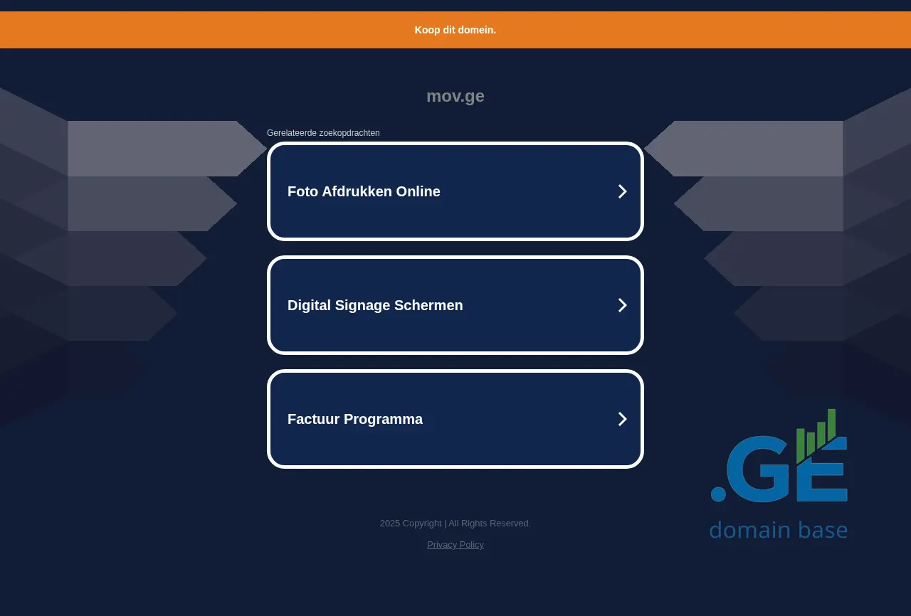 Screenshot of the site mov.ge