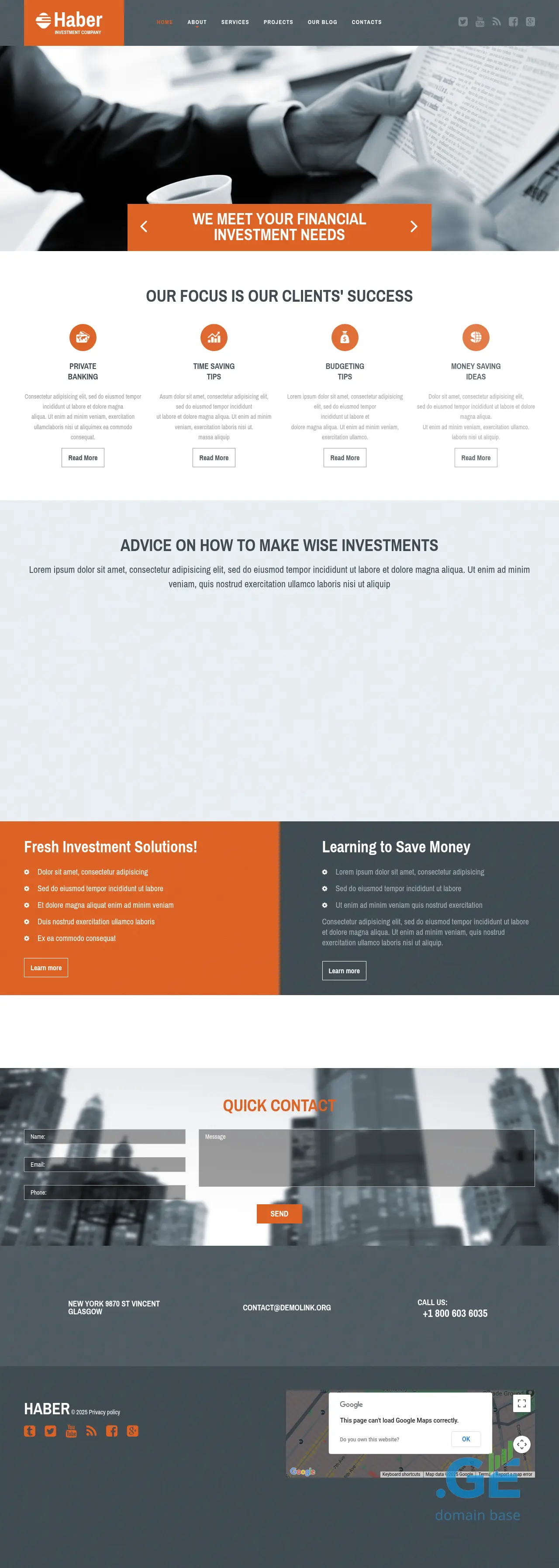 Screenshot of the site mybiz.ge