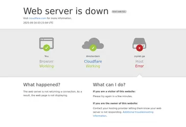 Screenshot of mylab.ge