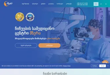 Screenshot of mzeraclinic.ge