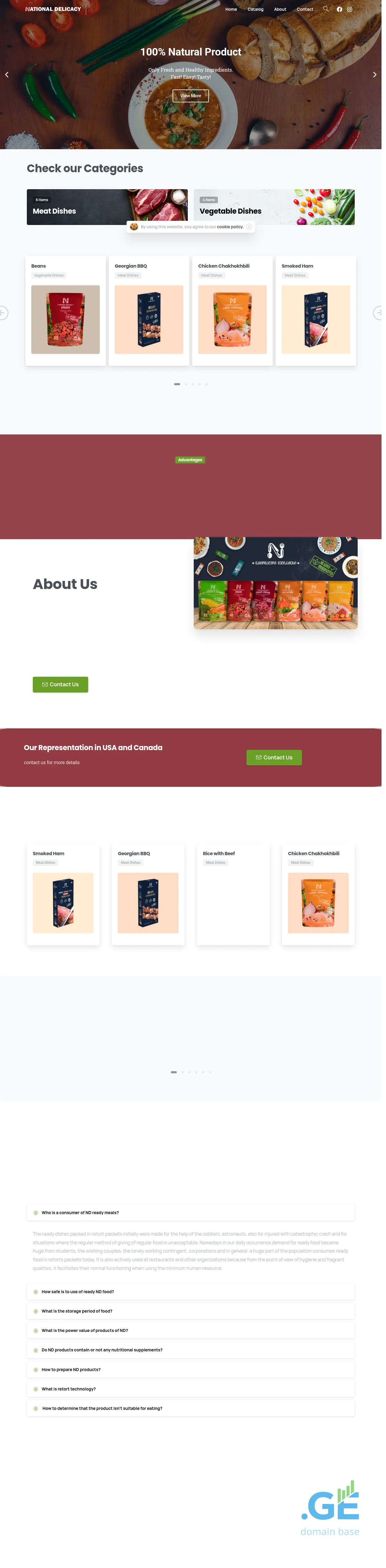 Screenshot of the site nd.ge