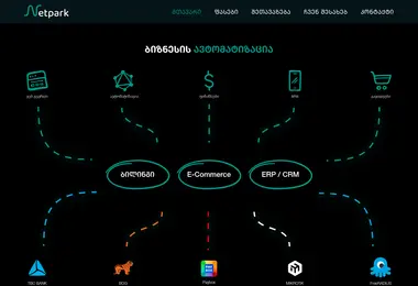 Screenshot of netpark.ge