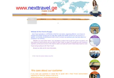 Screenshot of nexttravel.ge
