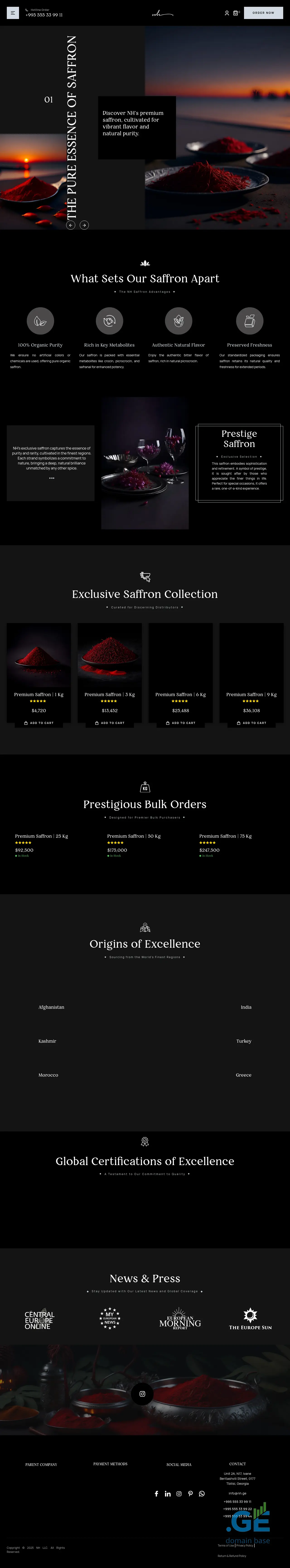 Screenshot of the site nh.ge