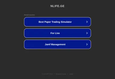 Screenshot of nlife.ge