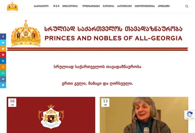 Screenshot of nobility.ge