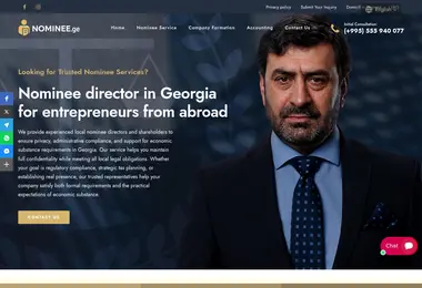 Screenshot of nominee.ge