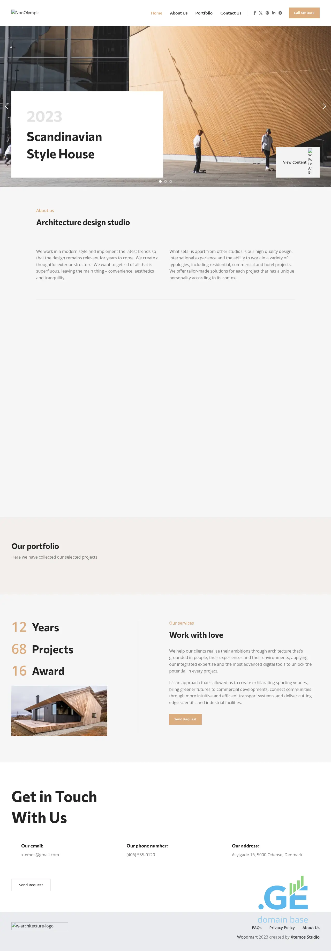 Screenshot of the site nonolympic.ge