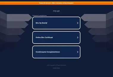 Screenshot of nrp.ge