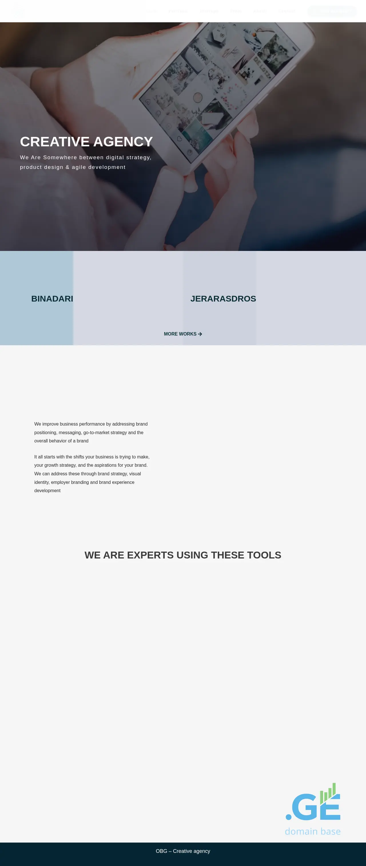 Screenshot of the site obg.ge