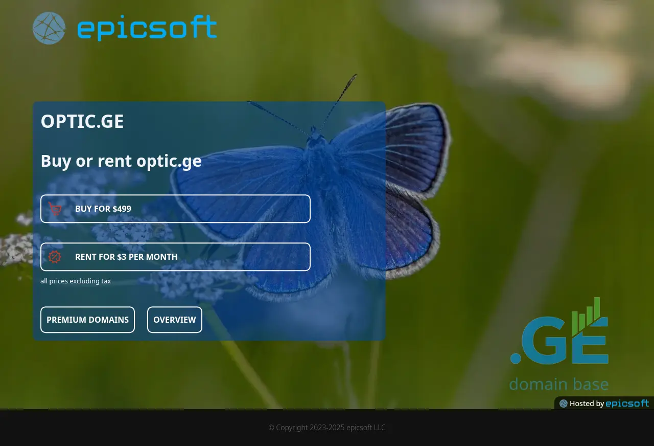 Screenshot of the site optic.ge