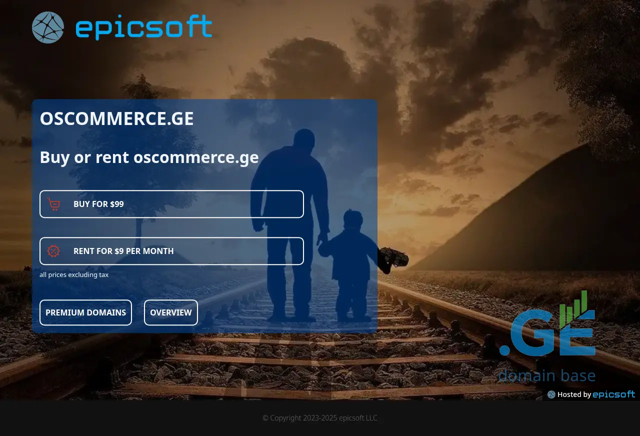 Screenshot of the site oscommerce.ge