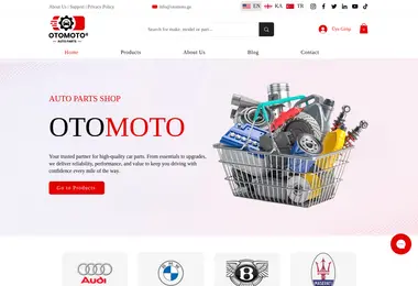 Screenshot of otomoto.ge