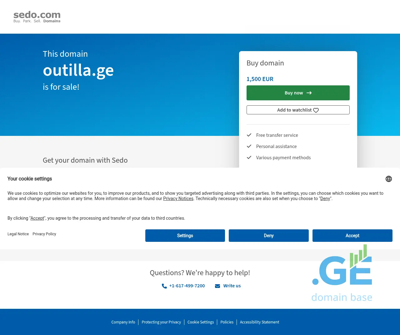 Screenshot of the site outilla.ge