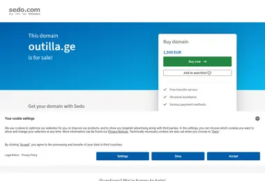 Screenshot of outilla.ge
