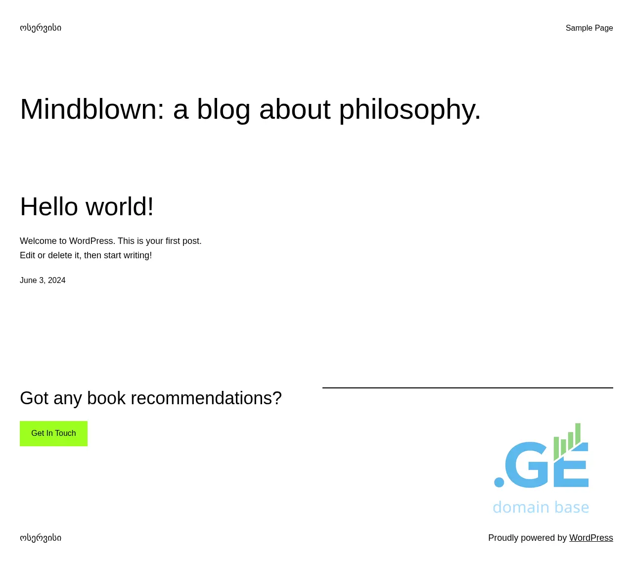 Screenshot of the site painter.ge