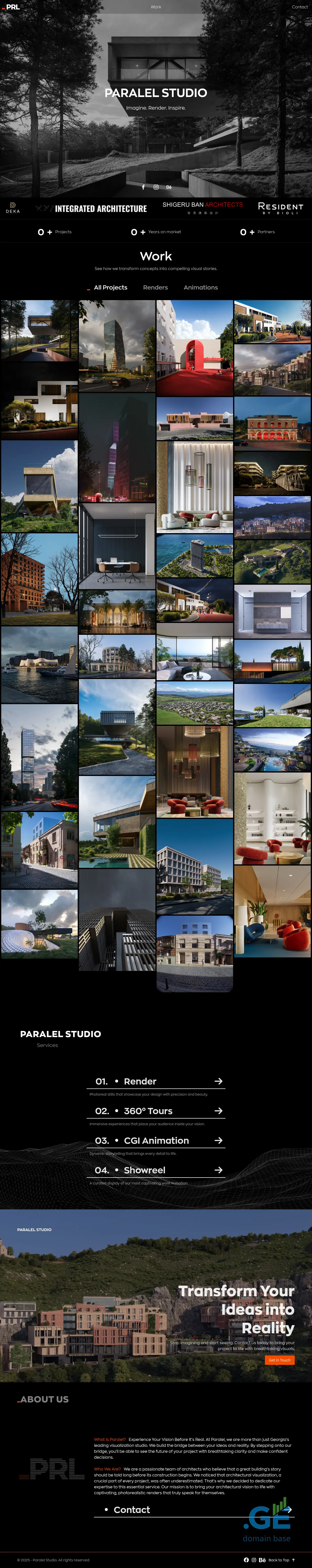Screenshot of the site parallel.ge