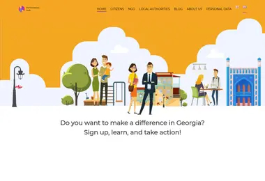 Screenshot of participatoryhub.ge