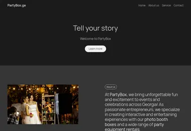 Screenshot of partybox.ge