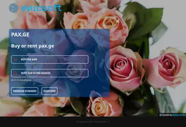 Screenshot of pax.ge