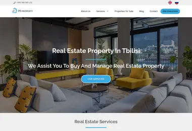 Screenshot of pbproperty.ge