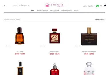 Screenshot of perfumepoint.ge