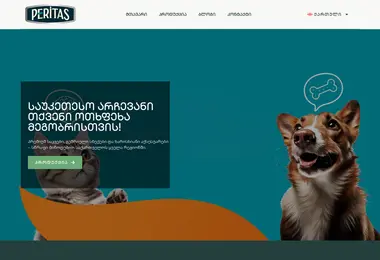 Screenshot of peritas.ge